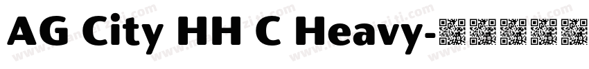 AG City HH C Heavy字体转换